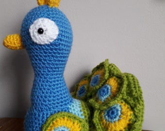 peacock cuddly toy