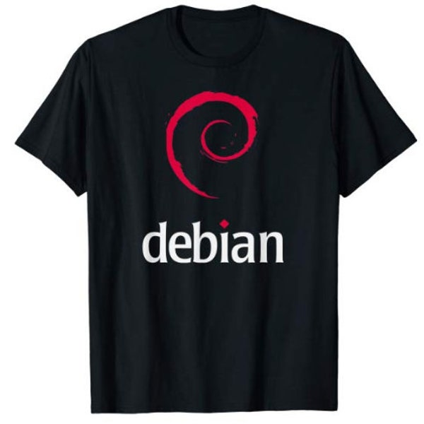 Linux lover T-Shirt Debian tagline Spiral Logo Open Source Os. Men Youth Girl Women Unisex tee More Colors and Sizes