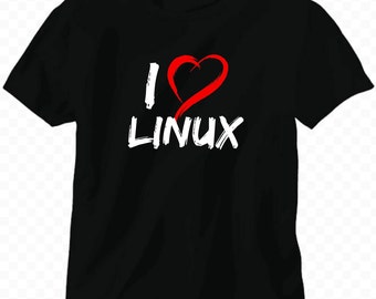 I Love Linux Tee, Open Source OS Shirt