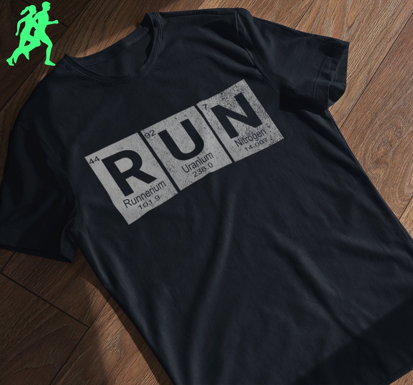 Run slogan tee Runners, Athletes, Sport Marathon Periodic Table Science T-Shirt - Unisex Shirt for Men Women More Sizes and Colors