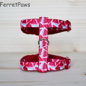 Frettchen Harness Verstellbar Obst Wassermelone Rot