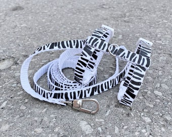 Ferret Harness Adjustable Zebra Print