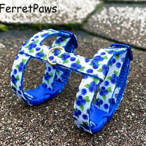 Ferret Harness Adjustable Blueberry