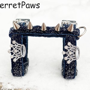 Ferret Harness Adjustable Deep Blue Crown Limited Luxury