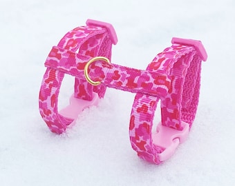 Arnés ajustable para hurones, camuflaje, color rosa