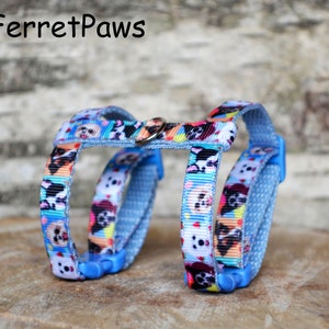 Ferret Harness Dog Print Adjustable
