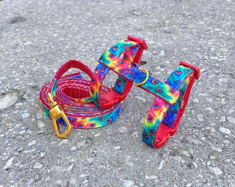 Ferret Harness Set Peacock