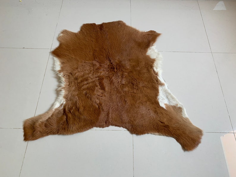 Natural Brown Cow Skin Calf Hide Rug 3x3 Ft Small Cowhide Rug Etsy