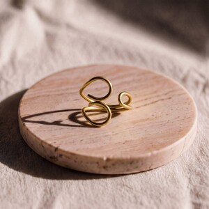 Spiral & Loop Wire Wrap Ring | Tuli
