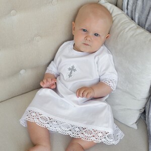 Baby Satin Baptism Outfit White Baptism Gown For Boy or Girl Baptism Christening Outfit Set Personalized Godmother Gift Baptism Favors A1000