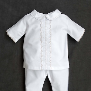 Baptism Boy Outfit White Personalized Christening Boy Outfit Blessing Boy Set Newborn Boy Outfit Gift Christening Set, Baby Boy Suit A2211
