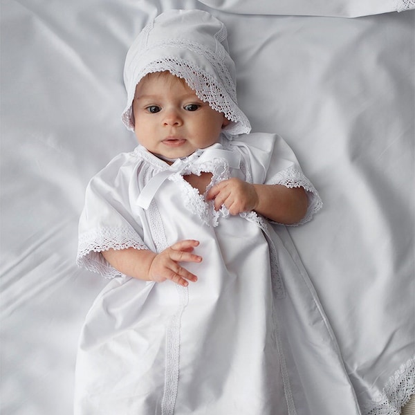 Robe de baptême blanche robe de baptême tenue de baptême bébé fille garçon baptême nouveau-né robe de baptême bébé robe cadeau de baptême faveurs de baptême 1300