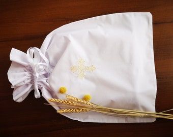 Additional Embroidery to the Christening Set Personalized Embroidery on Booties