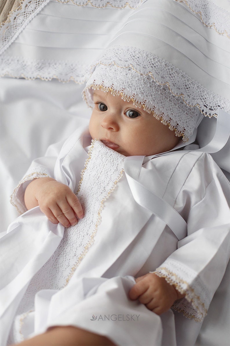 Christening Baby Gown Baptism Gown Baptism Boy Gown Baptism Etsy