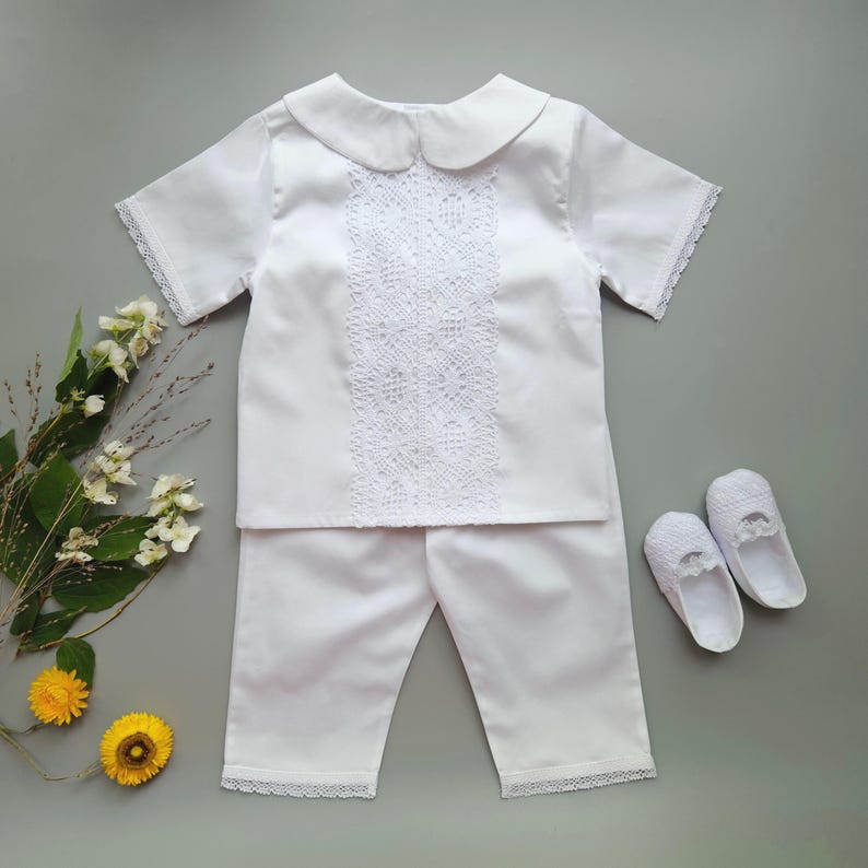 Baptismal Stole Christening Outfit | Baptism Baby Boy Suit | White ...