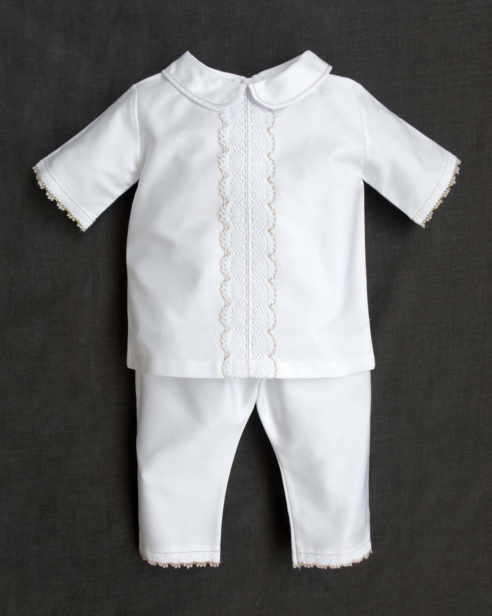 Christening Boy Outfit, White, Personalized, Baptism Boy Outfit