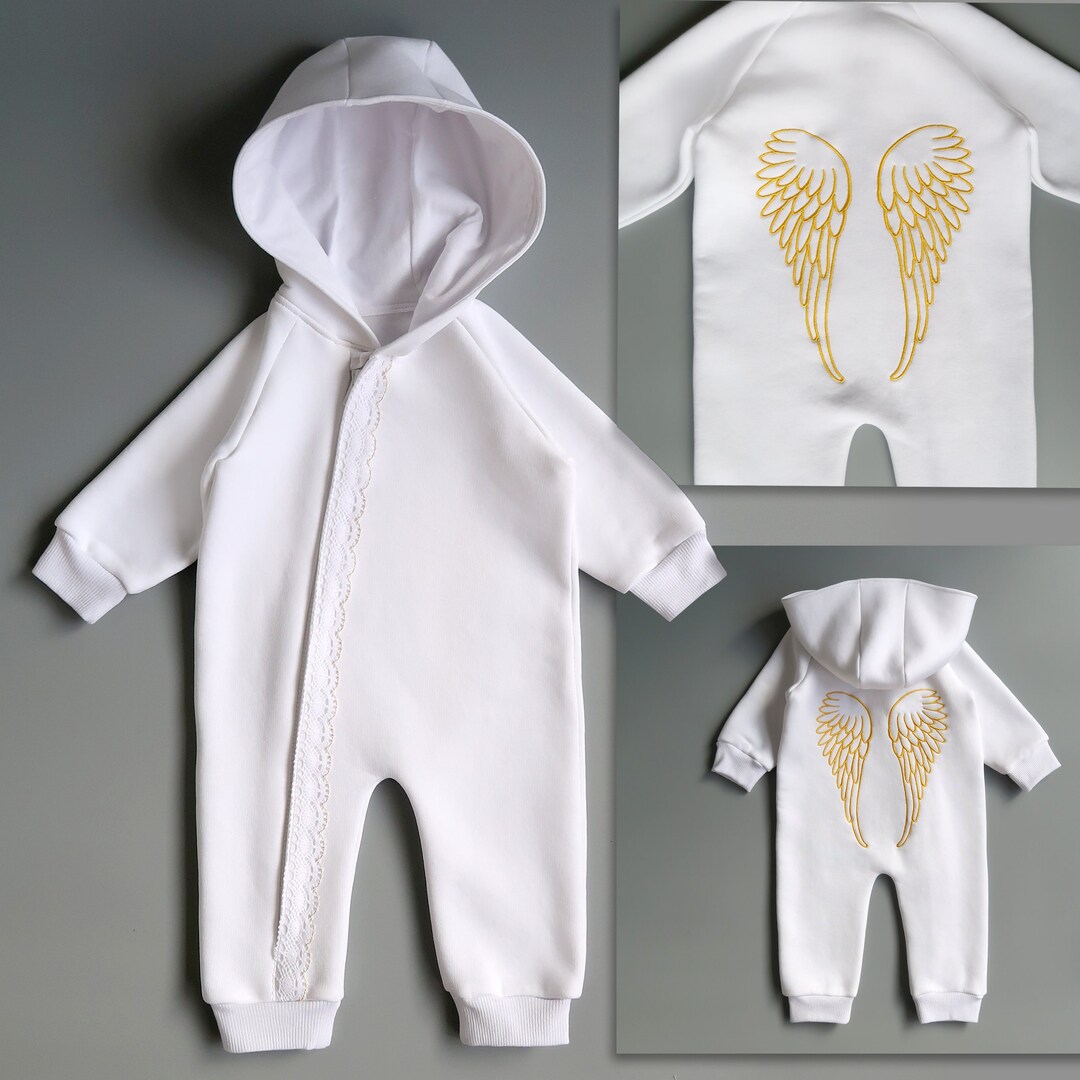 Angel Jumpsuit Personalized, Gift for Kids Boy Girl, Newborn Baptism