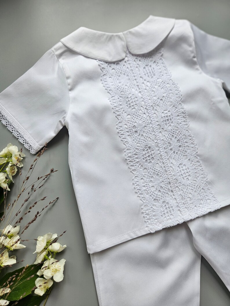 Baptismal Stole Christening Outfit | Baptism Baby Boy Suit | White ...