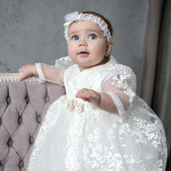 Baby Baptism Dress Etsy