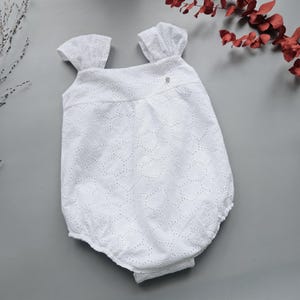 Baby Girl Romper, Baby Girl Outfit, Baptism Set, Newborn Outfit, Christening Set, Baby Romper, Christening Outfit, A3310