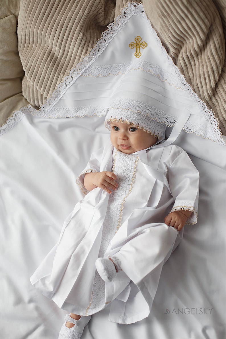 Christening Baby Gown Baptism Gown Baptism Boy Gown Baptism Etsy