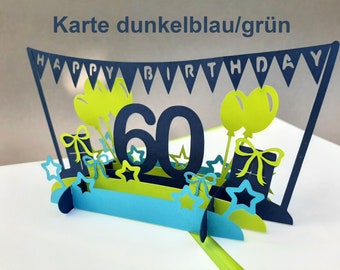 Pop Up Geburtstagskarte Etsy