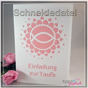 Plotterdatei: Einladung zur Taufe