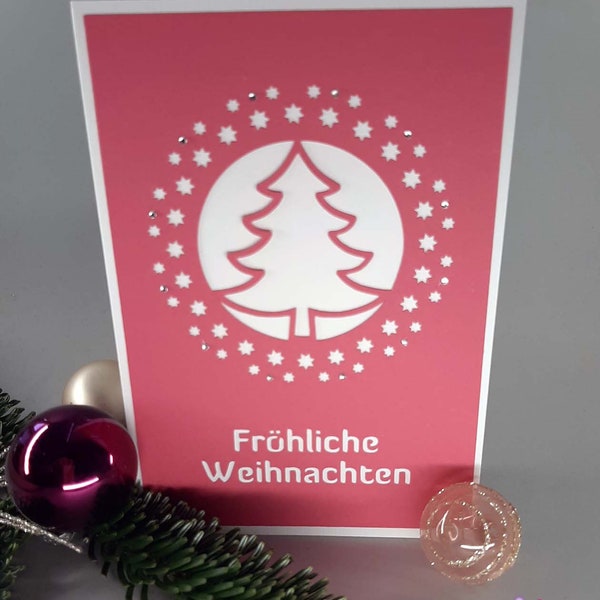 Plotter file Christmas Card Christmas Tree