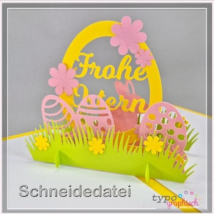 Plotterdatei Pop-up Card "Osterei"