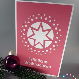 Plotterdatei Weihnachtskarte Stern