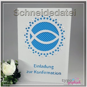 Plotterfil: Inbjudan till konfirmation FISH & DOT
