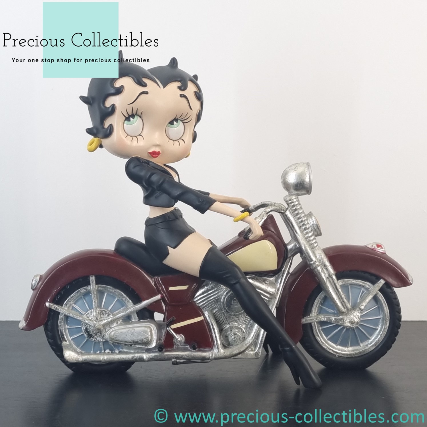 Extremely Rare! Vintage Betty Boop on a Motorbike Statue. Produced