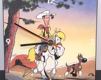 Lucky Luke + Jolly Jumper + Rantanplan / Ceji 1984 / Figurine Pvc