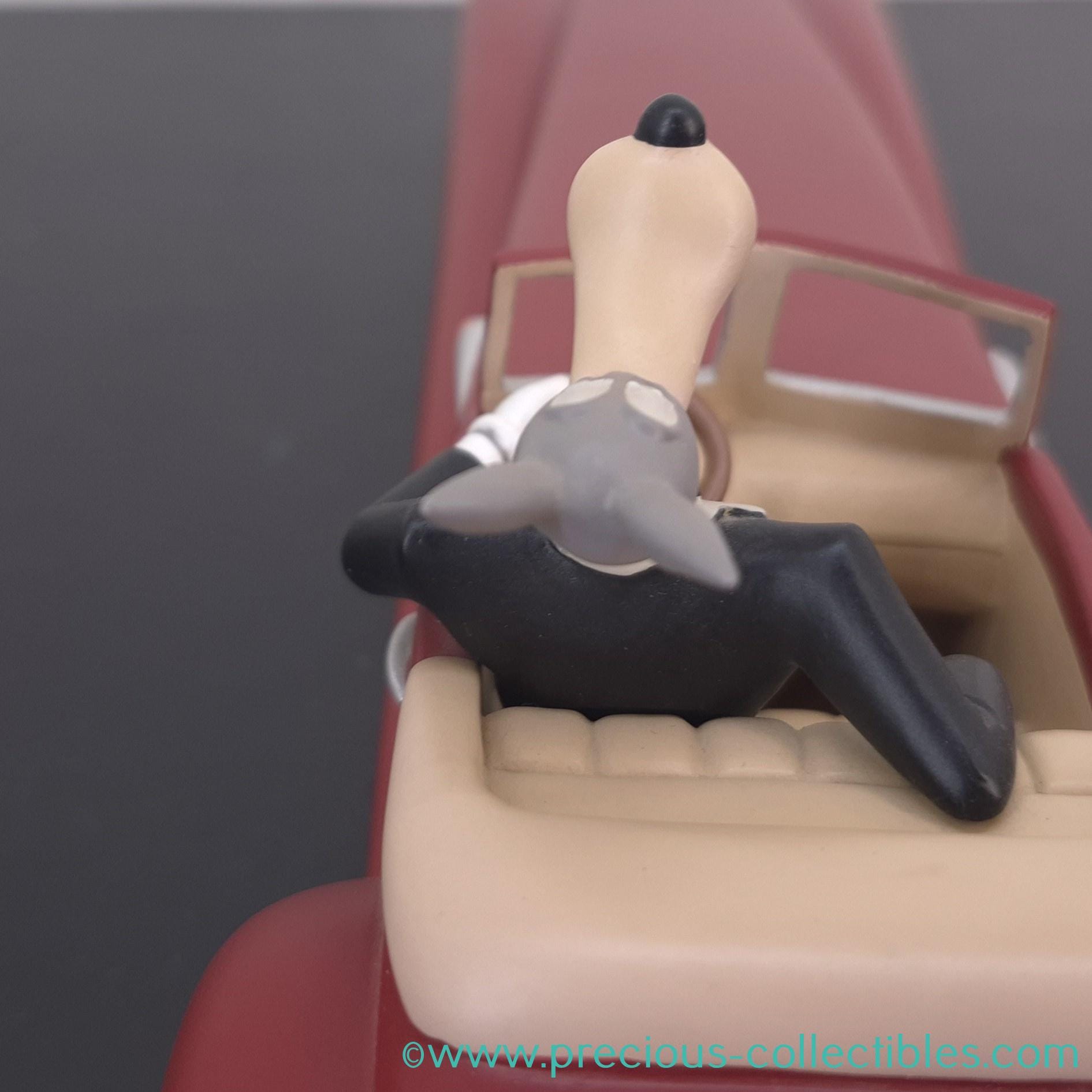 Très Rare Figurine Tex Avery Loup En Limousine Rouge 1999