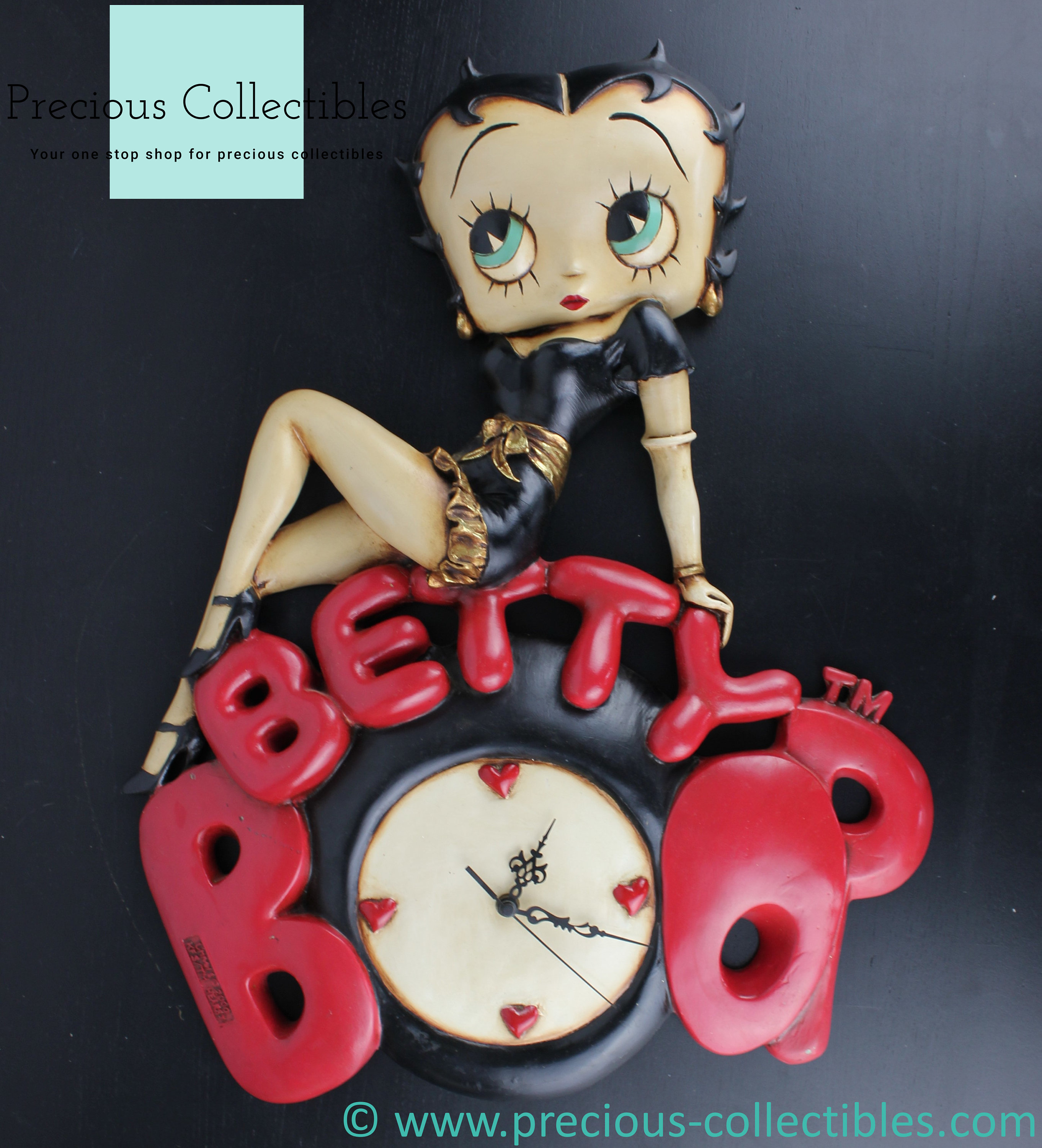 Extremely Rare! Vintage Betty Boop Wall Clock. Collectible. King