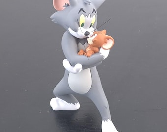 Extrêmement rare ! figurine de collection vintage Tom et Jerry. Par Demons and Merveilles sous licence de Hanna-Barbera.