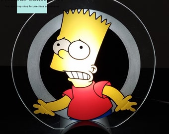Extremely rare! Vintage Bart Simpson lamp. Produced by Demons and Merveilles in the 1990's. Fox collectible.