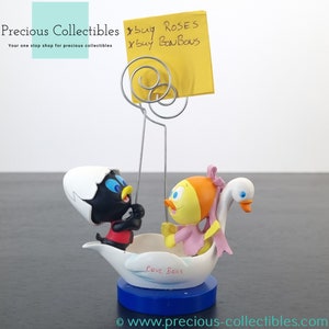 Extremely rare! Vintage Calimero and Priscilla notes holder. By Tropico Diffusion, avenue of the stars. In license of Pagot.
