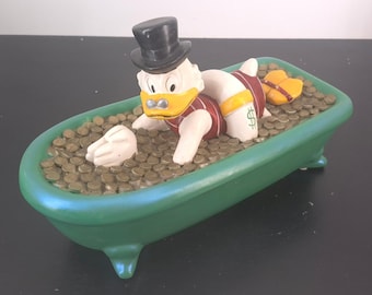Extremely rare! Vintage Scrooge McDuck swimming in money. A must have Scrooge McDuck statue