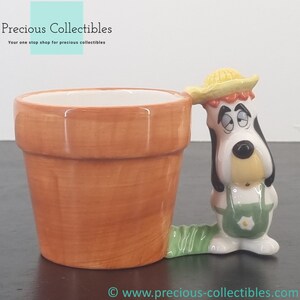 Bardzo rzadkie! Vintage Droopy planter. Przedmiot kolekcjonerski. Turner Entertainment. Warner Bros. Tex Avery.