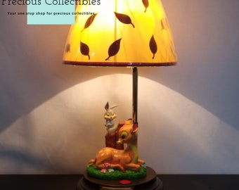 Extremely Rare! Vintage Bambi With Thumper Lamp. Made by