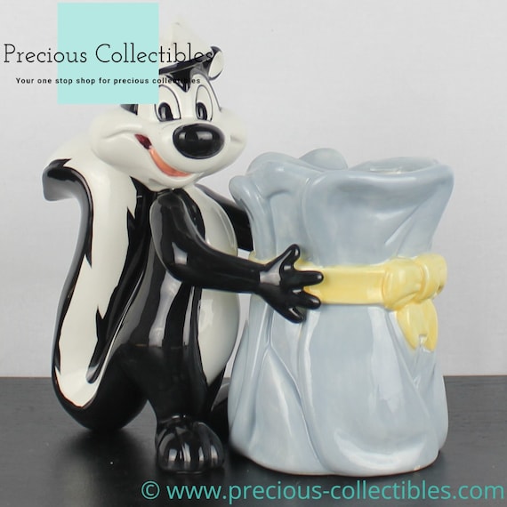 Extremely Rare! Pepe Le Pew Vase. Vintage Looney Tunes Collectible