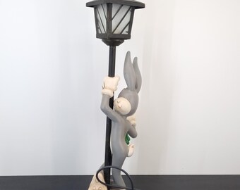 非常に珍しい! ビンテージ バッグス バニー ランプ。動作する