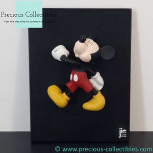Estremamente raro! Arte murale 3D vintage di Topolino. Prodotta da Jie Art negli anni '90. Oggetto da collezione Walt Disney.