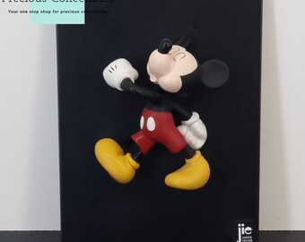 Extremely rare! Vintage Mickey Mouse 3D wall art. Produced by Jie Art in the 1990's. Walt Disney collectible.