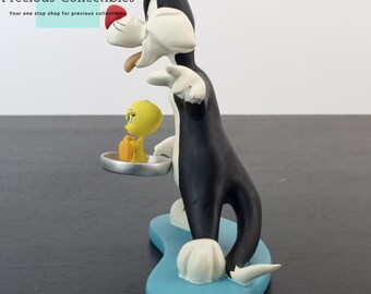 非常に珍しい! ビンテージのシルベスターとトゥイーティー バードの像