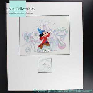 Extremely Rare! Vintage Filmcell of Mickey Mouse. A Walt Disney Sorcerer&#39;s Apprentice (Fantasia) collectible