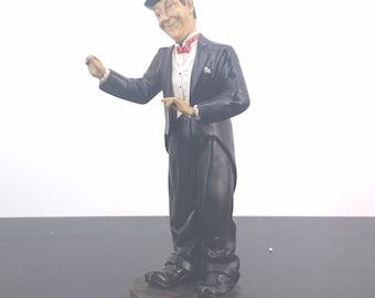 Extremely rare! Vintage Stanley Laurel statue. Sculpted by Peter Mook. A must have Laurel and Hardy statue.