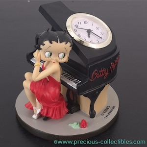 Extremely Rare! Vintage Betty Boop clock. Betty Boop at the grand piano. Buy now. Free global shipping.