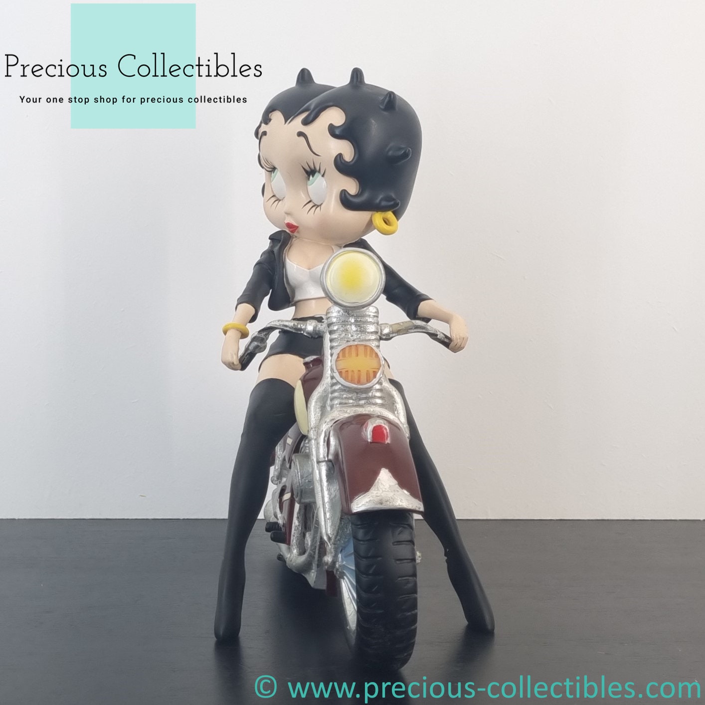 Extremely Rare! Vintage Betty Boop on a Motorbike Statue. Produced